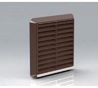 Mould Stop 100mm External Brown Louvered Grille Vent (4" Spigot)