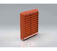 Mould Stop 125mm Terracotta Louvered Grille Vent (5" Spigot)