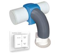 Mould Stop Nuaire Dri-Eco-Heat-Hc Positive Input Ventilation And 4 Way Switch Package
