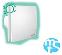 Mould Stop Vectaire Elegance El1003Lv 4" (100mm) Continuous Extract Fan Low Volt (Selv) & Vectaire 100mm - 150mm Dmev White Cowl Bundle