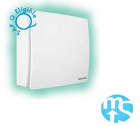 Mould Stop Vectaire Elix Elx1003 4" (100mm) Centrifugal Continuous Extract Fan Pull Cord & Vectaire 100mm - 150mm Dmev White Cowl Bundle