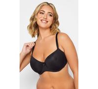 Yours Moulded Underwired T-Shirt Bra - Women's - Plus Size Curve Black