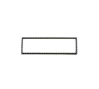 Moulding For Golf 4 For Jetta For Bora MK4 R32 For GTI 1999-2004 Carbon Fiber Center Control CD AC Air Conditioner Radio Panel Frame Cover Trim Interior Decoration Strips(A)