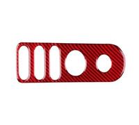 Moulding For Seat For Leon For Altea 2005-2012 For Toledo 2005-2009 LHD RHD Car Door Lock Gear Real Carbon Fiber Sticker Interior Decoration Strips(Red Carbon)