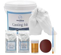 Moulding Memories 3D DIY Hand Casting Kit for Couples, Babies, Kids & Adults with Plaster, Alginate, Paint & Brush, Keepsake Couples Gift for Boyfriend Girlfriend Wife Husband Anniversary & Weddings
