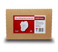 Moulding Memories Kit - Refill Pack | for Additional Hand Castings with The Moulding Memories Kit from Buckit Craft |Alginate and Casting Plaster Refill Pack | Hand Casting Materials | Made in UK