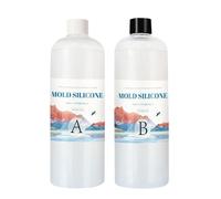 Moulding Silicone | Liquid Silicone for Casting | Rubber | Mix Kit for Resin, Wax, Plaster Or Soap Molds, Bubble-Free Food-Grade Material, Heat Resistant and Tear-Proof for Crafts
