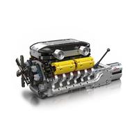 MouldKing 10202 Lamborghini V12 Engine Model, 1260 Pieces, Remote Control, 36.8cm Length, STEM Educational Building Set