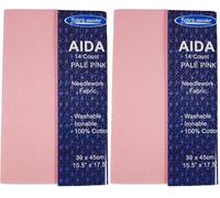 Mouldmaster Aida 14 Count Pale Pink 39x45cm (Pack of 2)