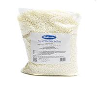Mouldmaster Soy Pillar Candle Wax pellets 1Kg, Cream/Off White