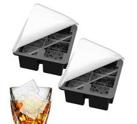 Moulds, Large 4 Cavity Skeleton Moulds, 2 Pieces | Silicone Kitchen Accessory for Champagne Refrigerator Whisky Travel Outdoor