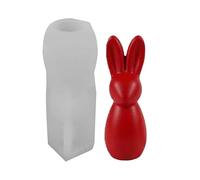 Moule Bougie Lapin Silicone 11.8 cm | Moule Coulée Antiadhésif Artisanat DIY | Moulê Pâques Polyvalent Pour Savon Chocolat Gâteau Plâtre Béton Décoration Créative Maison DIY