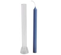 Moule Bougie Pilier - Moule Cierge Plastique PC Rigide, Forme Cylindre Longue Tige, Pour D'Abeille & Paraffin (Pas 100% Soy), Kit Fabrication Bougie DIY | Décoration Table Mariage
