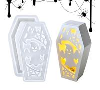 Moule Moulage Cercueil - Décoration Créative Abat-jour | Argile Résine Halloween Table Artisanate, Design Salon Chambre Bibliothèque Intérieur, Maison Ambiance Sculpture Accessory