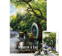 Moulin À Eau De Saint-Paul Puzzles for Adults 1000 Pieces Improve Retention of Details And Facts Quiet Calm Relaxing Playtime (38x26cm)