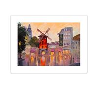 Moulin Rouge Painting Art Print Canvas Premium Wall Decor Poster