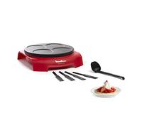 Moulinex Accessimo PY312511 Party Crepe Pancake Set Non-Stick Coating Thermoplastic Insulation System Thermoplastic Red