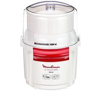 Moulinex AD5601 Moulinette Chopper, 800 W, Chopping, Mixing and Short, System 1-2 - 3 Quick Operation, Stainless Steel Blade, White and Red, Black