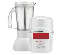 Moulinex AR680120 La Moulinette Chopper and Blender, 800 W+, Double Blade, Stainless Steel, 200 g and 750 ml, 1-2-3 White/Red Fruits