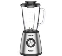 Moulinex Blender Blendforce Base Metal Stainless Steel Blender 800 W 5 Speeds Thermal Glass Bowl 1.75 L Impact Resistant Ice Crush Pulse Blender Smoothies Blender Blender 6 Stainless Steel Blades