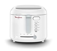 Moulinex Electric Deep Fryer, 1 kg Capacity, 4 Persons, Compact Deep Fryer, Easy Storage, Drip Position to Reduce Oil Quantity, Control Port, White, AF203110
