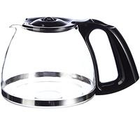 Moulinex FH900110 - Jug with lid and anti-drip system, Glass, Black/Transparent, 1.25 liters, For Subito filter coffee makers (FG110800 and FG110510)