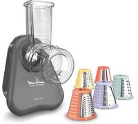 Moulinex Fresh Express, Electric Vegetable Cutter, Direct Service, Slice-Slice-Grating-Cutting, Wavy Shape, Grey, DK855HE0