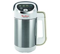 Moulinex LM841B10 Heating Blender, Soup Mixer, Power 1000 W, Capacity 1.2 L, 5 Automatic Programs, Double Wall, Keep Warm 40 min, Recipe Book, Easy Soup, Stainless Steel LM841B10