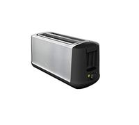 Moulinex Subito 4 Toaster, 2 Long Slots, 1700 W, Eco Mode, Thermostat 7 Positions, Bread Centring LS342D10, Stainless Steel