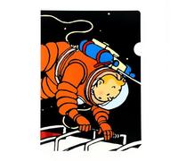 Moulinsart A4 Plastic Folder The Adventures of Tintin on the moon (15124)