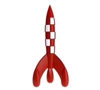 Moulinsart Raket statue Tintin, Red/White, 17 cm, 42615