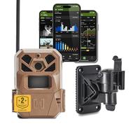 Moultrie Edge 2 Cellular Trail Camera and Flex Mount - Auto Connect Nationwide 4G LTE - On Demand 36MP Photo - 1080P Video with HD Audio - 100 Ft Detection Range - Low Glow Flash