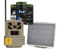 Moultrie Edge 2 PRO Cellular Trail Camera and Solar Panel Power Pack - 3.4W - Auto Connect Nationwide 4G LTE - On Demand 40MP Photo - 1440P Video HD Audio - Ai False Trigger Elimination
