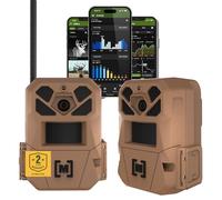 Moultrie Edge 3 Cellular Trail Camera - 2 Pack - 40MP HD Photo Capture - 1080p Low-Glow Flash - GPS - Multi-Carrier Auto-Connect - Built-in Memory - 0.5s Trigger Speed - AI Buck Detection