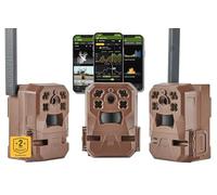 Moultrie Mobile Edge Cellular Trail Camera - 3 Pack - Auto Connect - Nationwide Coverage - 720p Video with Audio - Built in Memory - Cloud Storage - 80 ft Low Glow IR LED Flash