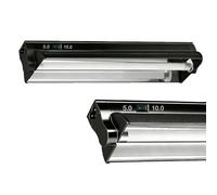 MouMouPurr 1 Pack T5 HO UVB Reptile Light Fixture Combo Kit, Switchable 10.0 & 5.0 UVB Bulb, 8W Fluorescent Tube 12 Inch UVA/UVB Output Lamp for Rainforest Species and Desert Reptiles