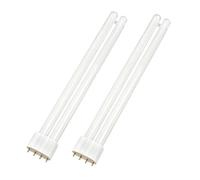 MouMouPurr 18W 2G11 4-Pin Fluorescent Light Bulbs Cold White 6500K, 220V-240V Compact Energy Saving Lamps, Remove the Ballast for Use, 2 Pack