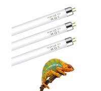 MouMouPurr 3 Pack, 10.0% UVB T5 Tube 8 Watt Lamp, Provides Full Spectrum + UVB Lighting, T5 8W Fluorescent Tube Lamps, CFL Bulbs, G5 2-Pin Base Fittings for Emergency, Strip Lights, Desert Reptiles