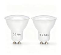 MouMouPurr GU10 Dusk Till Dawn Sensor LED Light Sensor Bulbs 5W, 50W Equivalent, 6000K Cold White Twilight Auto On Off Bulbs, Outdoor Security Light for Balcony, Porch, Ceiling, Garage, 2 Pack