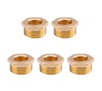 MOUMOUTEN 5PCS Brass Pipe Reducer, G1/2 Female to G1 Male Hex Thread Adapter, Accessories for Garden Sprinkler, Pipe Connection