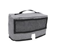 MOUMOUTEN Canvas Mug Press Carrying Case, Portable Storage Bag for Mug Heat Press Machine Accessories Tools, Dust Cover Organizer for Outdoor Events Travel 11.4x6.7x6.7in