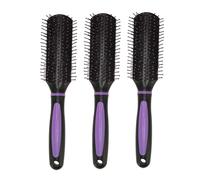 MOUMOUTEN Curly Hair Brush, 3PCS 9 Row Styling Brush, ABS Scalp Massage Vent Hair Comb for Detangling, Separating, Shaping and Defining Curls, For Women and Men