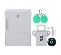 MOUMOUTEN Digital Lock, Electronic Cabinet Lock Without Hole Smart NFC Drawer Locks Set for Wooden Cabinet Cupboard Pantry Furniture