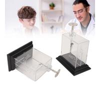 MOUMOUTEN Foil Electroscope Physics Electrometer, Foil Electroscope Demonstrator with Protractor, High Sensitivity Foil Electroscope Teaching Tools for Electrostatic Experiment and Education