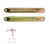 MOUMOUTEN Gear Lifting Bracket, 2 PCS Color Zinc 10 Gear Pull Rod Adjustable Hinges, Lifting Hardware for Massage Sofa Bed Drawing Table