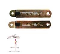 MOUMOUTEN Gear Lifting Bracket, 2 PCS Color Zinc 4 Gear Pull Rod Adjustable Hinges, Lifting Hardware for Massage Sofa Bed Drawing Table