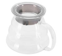 MOUMOUTEN Glass Coffee Server, Professional Glass Coffee Carafe, Clear Coffee Pot for Bar and Kitchen Counter, Easy to Clean, Ideal for Home and Professional Use (500ml)
