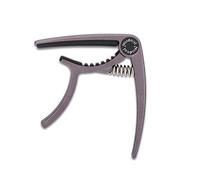 MOUMOUTEN Guitar Capo Clamp, Acoustic and Electric Universal Folk Tuning Clip Musical Instrument Guitars Quick Change Key Metal Alloy Handed Spring Silicone Pad(Coffee)