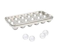 MOUMOUTEN Ice Cube Trays, 304 Stainless Steel Food Grade Ice Tray Mold with Lid, 18 Grids Ice Cube Cooling Ball for Wine Beverage Bar Restaurant