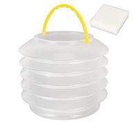 MOUMOUTEN Paint Brush Washer, Collapsible Transparent Paint Brush Water Cup, Paint Brush Basin, Spring Type Paint Brush Cleaner Bucket, for Watercolor Acrylic Oil Art